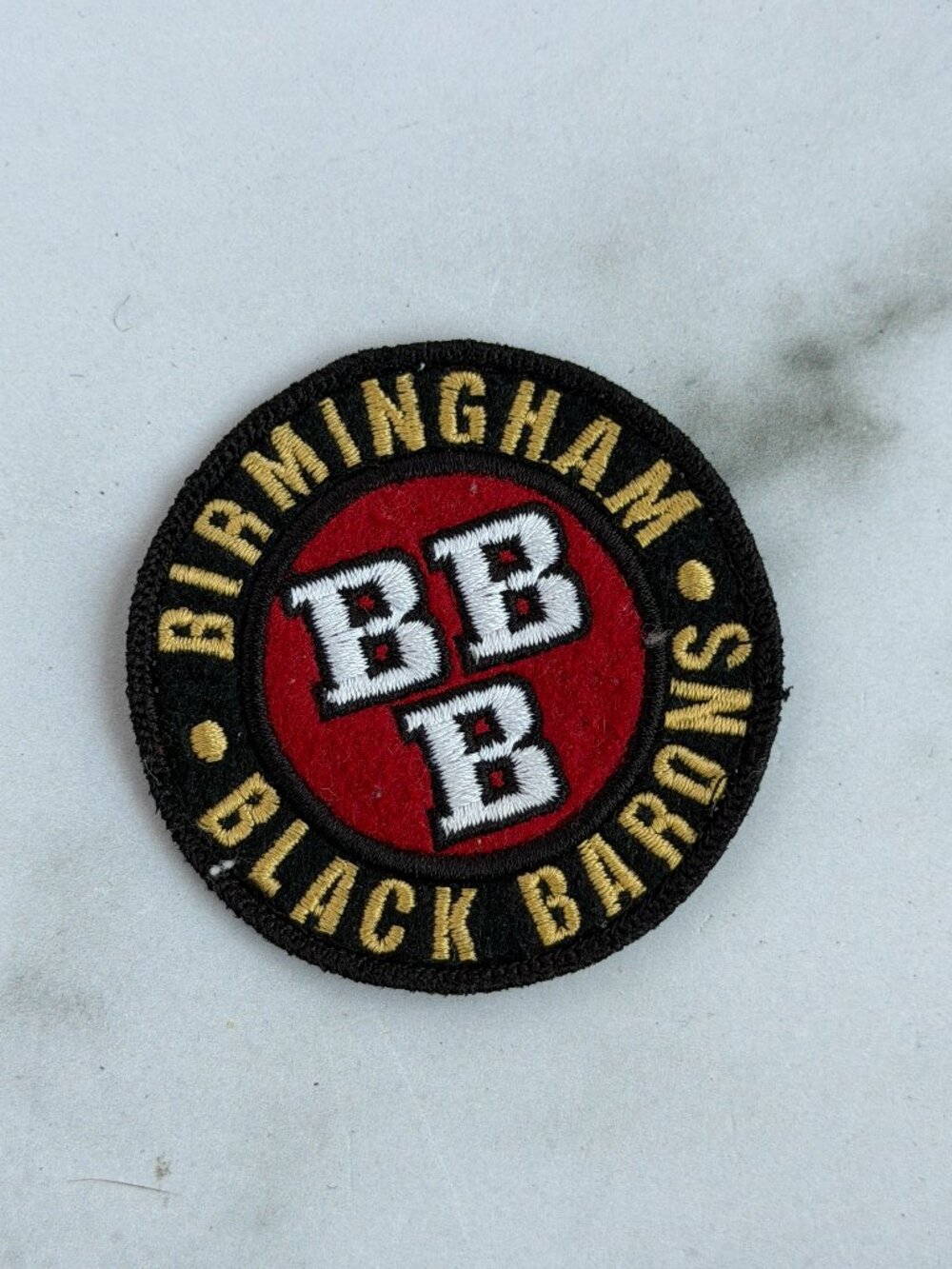 Birmingham Black Barons BBB Embroidered Sew On Iron On Patch 3"